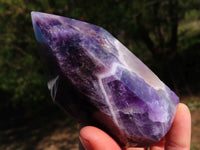 Polished  Chevron Amethyst Quartz Crystals  x 3 From Zambia - TopRock