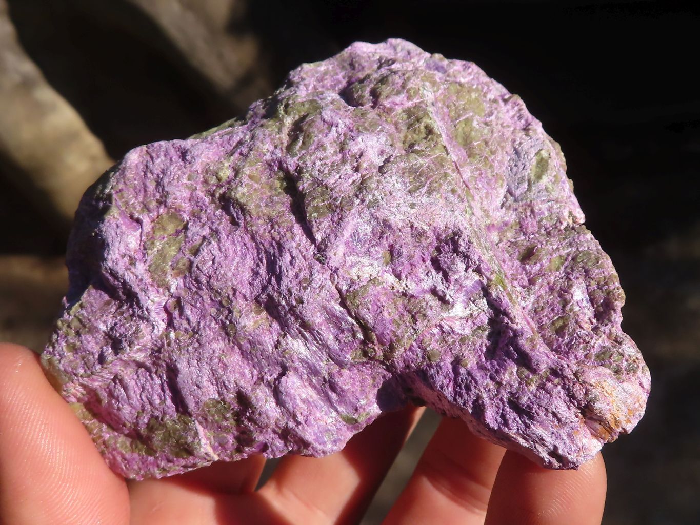 Natural Rough Stichtite & Serpentine Specimens x 6 From Barberton, South Africa - Toprock Gemstones and Minerals 