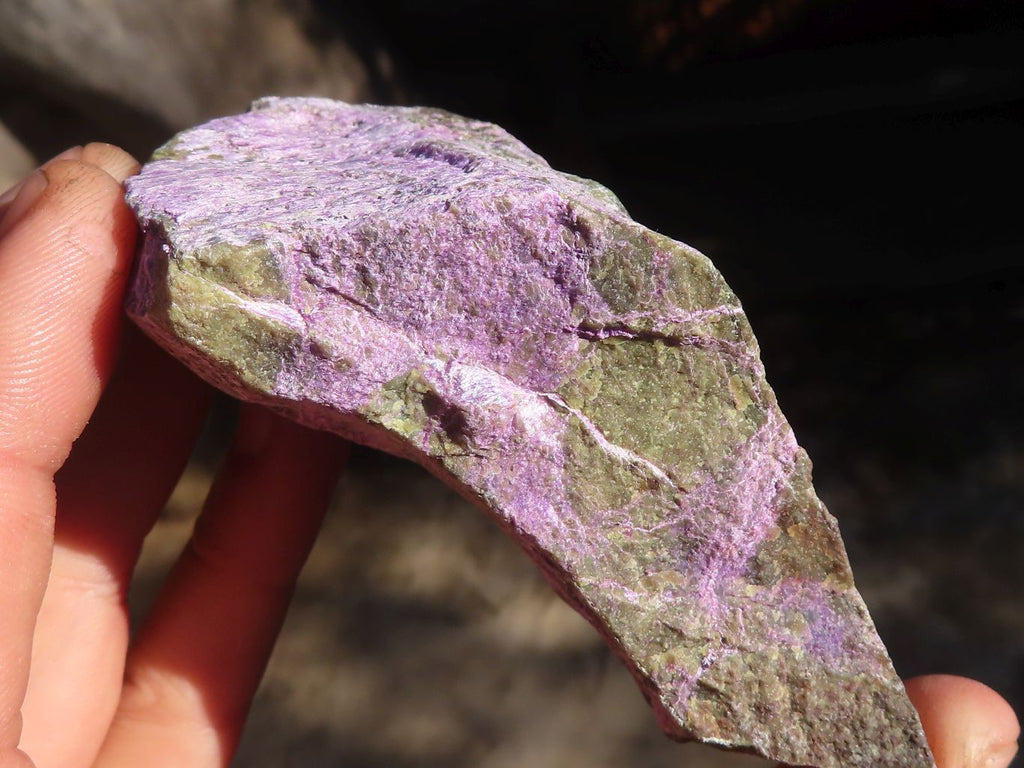 Natural Rough Stichtite & Serpentine Specimens x 6 From Barberton, South Africa - Toprock Gemstones and Minerals 