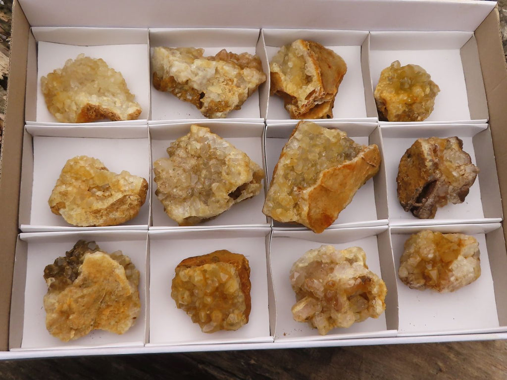 Natural Limonite Quartz Clusters x 12 From Solwezi, Zambia - Toprock Gemstones and Minerals 