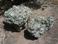 Natural Large Green Emerald In Mica & Quartz Schist Specimens x 2 From Sandawana, Zimbabwe - TopRock