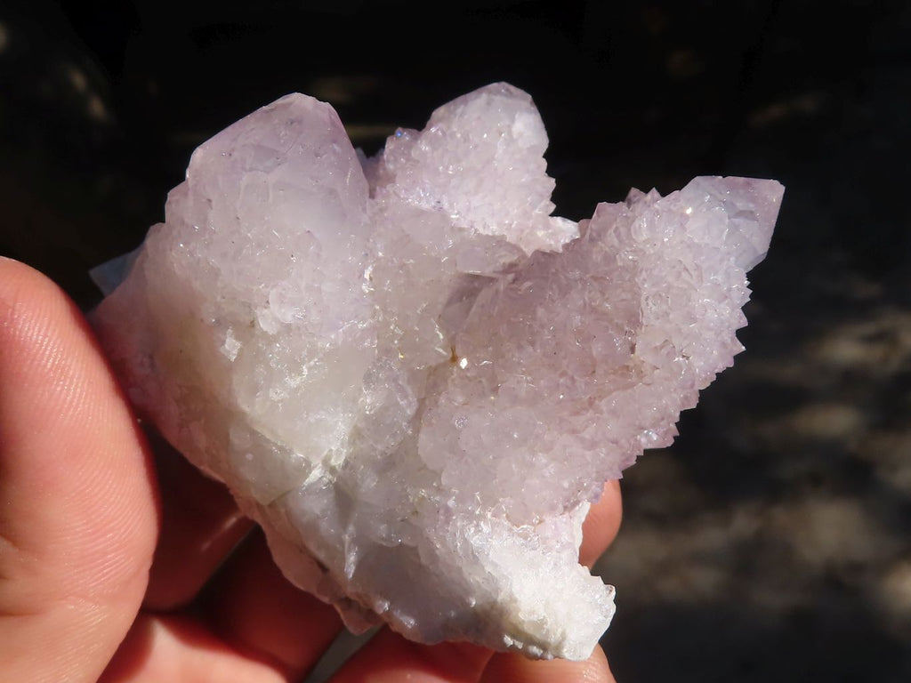 Natural Pale Lilac Spirit Quartz Clusters x 12 From Boekenhouthoek, South Africa - Toprock Gemstones and Minerals 