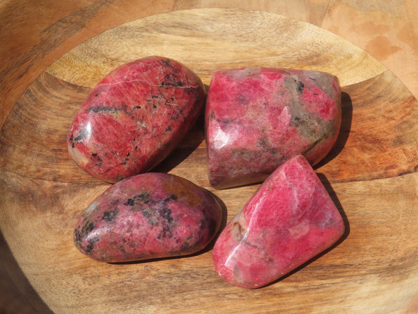 Polished Selected New Red Zimbabwe Rhodonite Made Into Free Forms - sold per Kg From Zimbabwe - TopRock