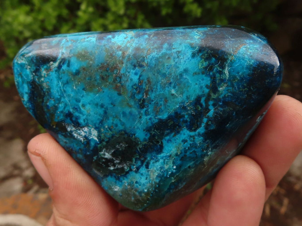 Polished Blue Shattuckite Free Forms  x 6 From Kaokoveld, Namibia - Toprock Gemstones and Minerals 