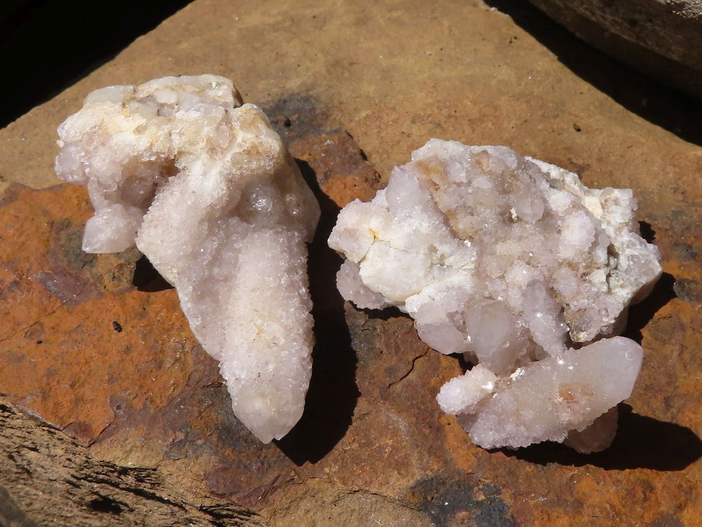 Natural Small Mixed Spirit Quartz Clusters  x 24 From Boekenhouthoek, South Africa - TopRock