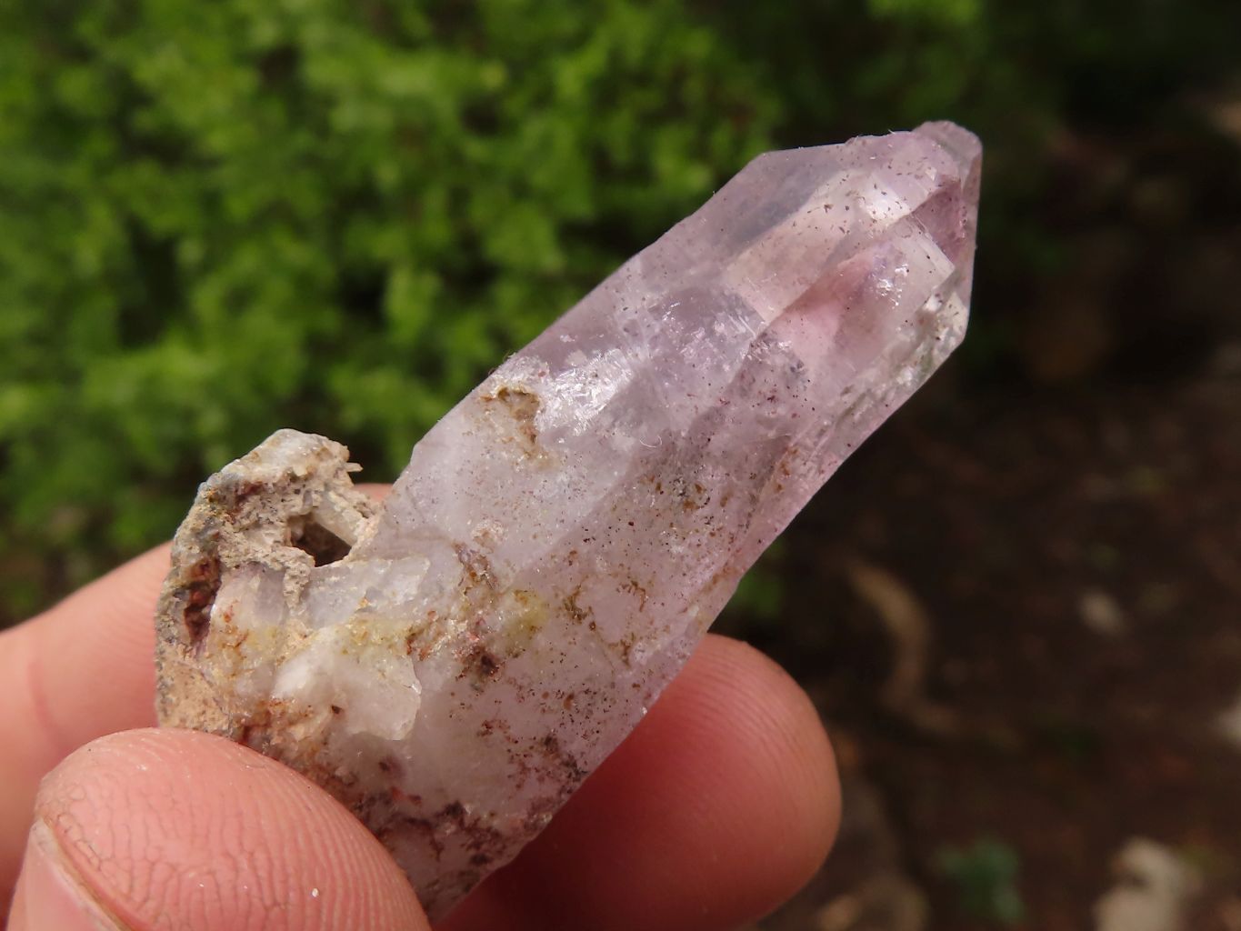 Natural Smokey Amethyst Window Quartz Crystals  x 12 From Chiredzi, Zimbabwe - Toprock Gemstones and Minerals 