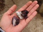 Natural Smokey Amethyst Window Quartz Crystals  x 12 From Chiredzi, Zimbabwe - Toprock Gemstones and Minerals 