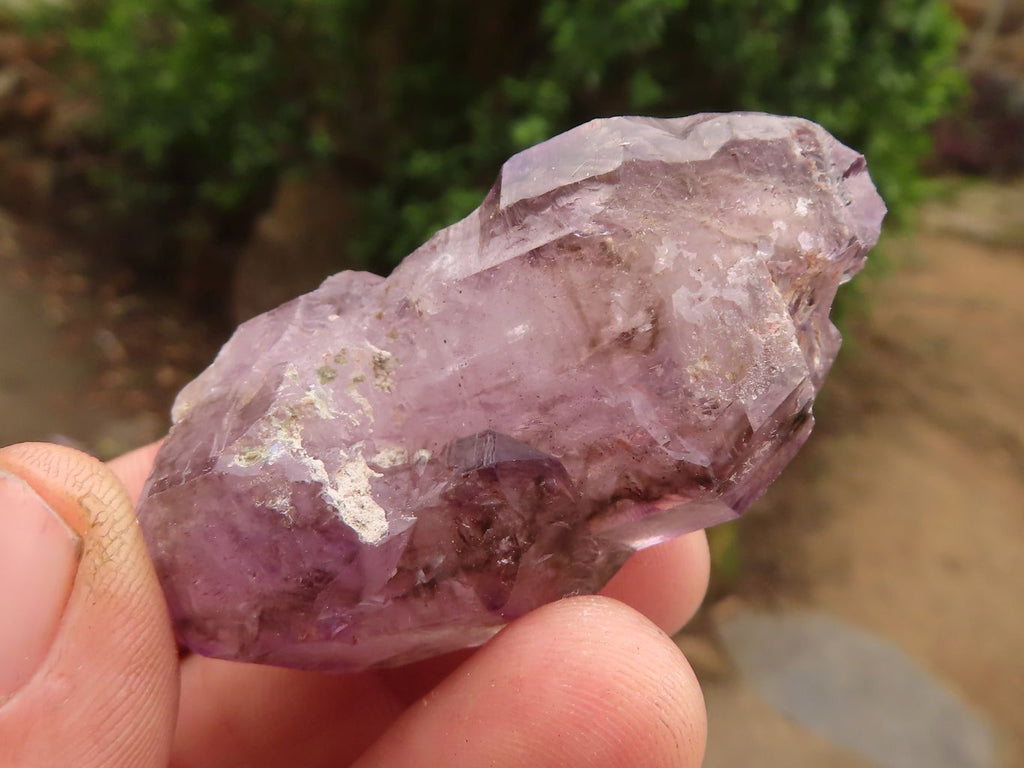 Natural Smokey Amethyst Window Quartz Crystals  x 12 From Chiredzi, Zimbabwe - Toprock Gemstones and Minerals 