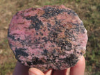 Polished One Sided Pink Rhodonite Free Forms  x 5 From Madagascar - TopRock