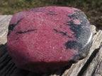 Polished One Sided Pink Rhodonite Free Forms  x 5 From Madagascar - TopRock