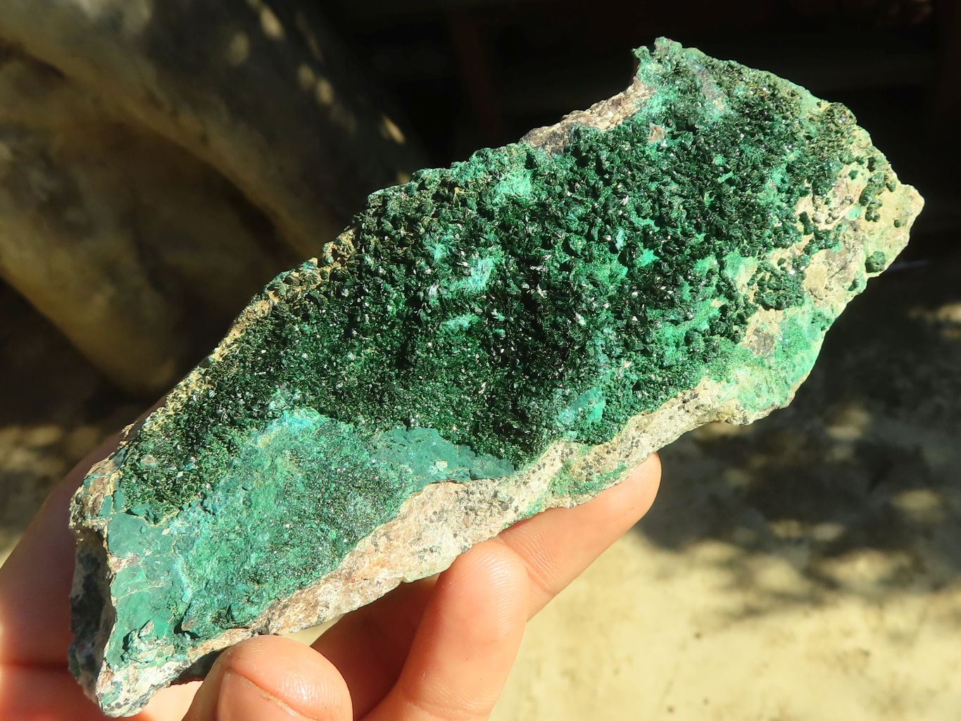 Natural Micro Botryoidal Crystalline Malachite Specimens  x 6 From Congo - Toprock Gemstones and Minerals 