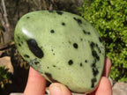 Polished Green Leopard Stone Standing Free Forms x 6 From Zimbabwe - Toprock Gemstones and Minerals 