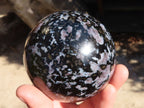 Polished Gabbro / Merlinite Spheres  x 2 From Ambatondrazaka, Madagascar - Toprock Gemstones and Minerals 