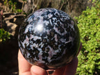 Polished Gabbro / Merlinite Spheres  x 2 From Ambatondrazaka, Madagascar - Toprock Gemstones and Minerals 