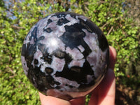 Polished Gabbro / Merlinite Spheres  x 2 From Ambatondrazaka, Madagascar - Toprock Gemstones and Minerals 