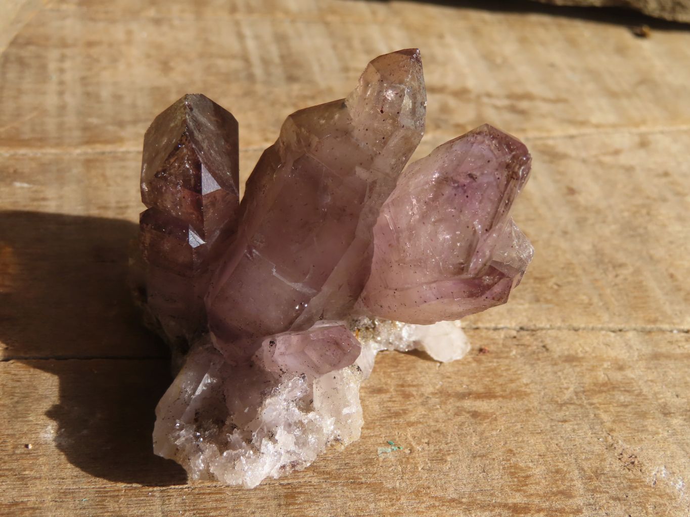 Natural Window Amethyst Crystals  x 12 From Chiredzi, Zimbabwe - Toprock Gemstones and Minerals 