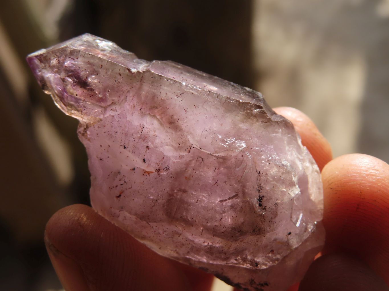 Natural Window Amethyst Crystals  x 12 From Chiredzi, Zimbabwe - Toprock Gemstones and Minerals 