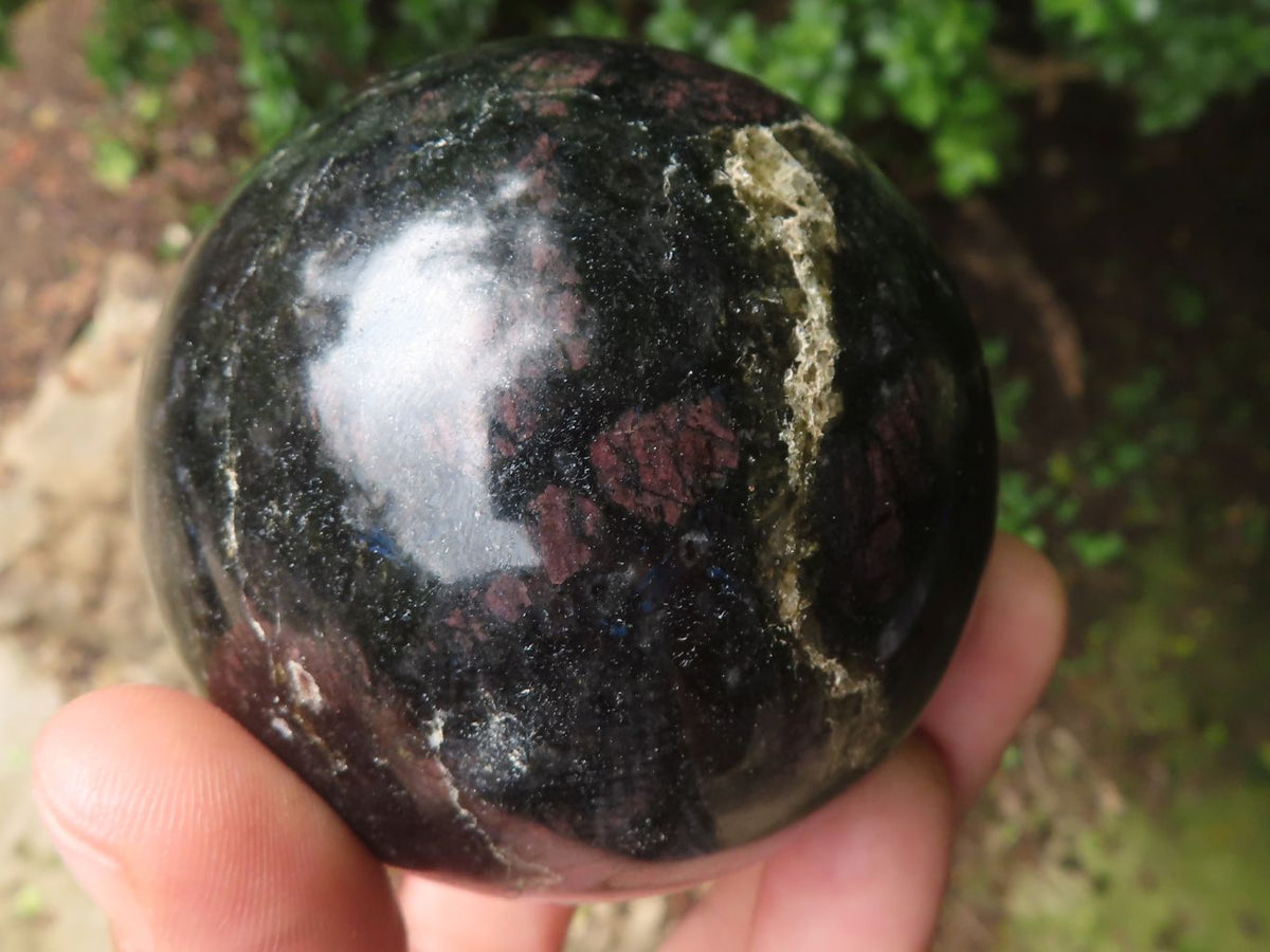 Polished Sparkling Blue Iolite / Water Sapphire Spheres  x 4 From Madagascar - TopRock