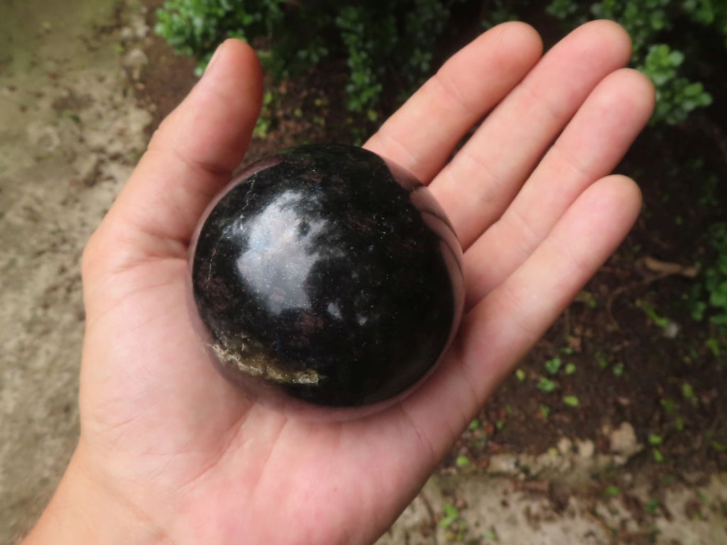 Polished Sparkling Blue Iolite / Water Sapphire Spheres  x 4 From Madagascar - TopRock