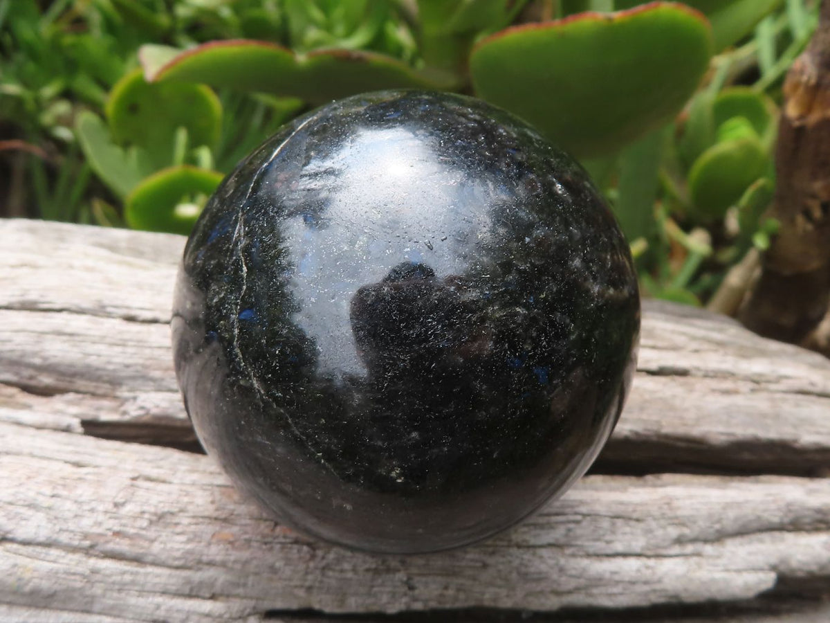 Polished Sparkling Blue Iolite / Water Sapphire Spheres  x 4 From Madagascar - TopRock