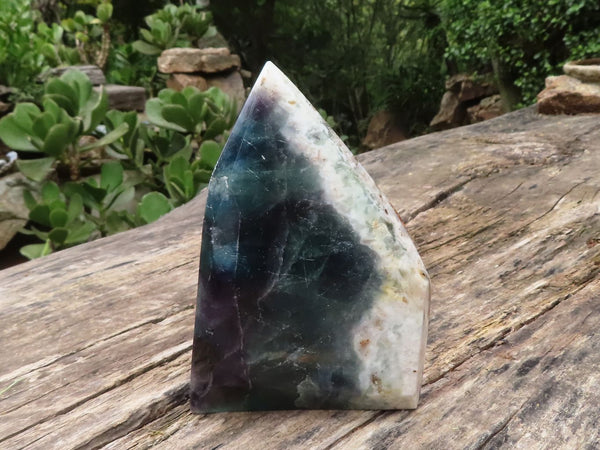 Polished Stunning Watermelon Fluorite Standing Free Form  x 1 From Uis, Namibia - TopRock