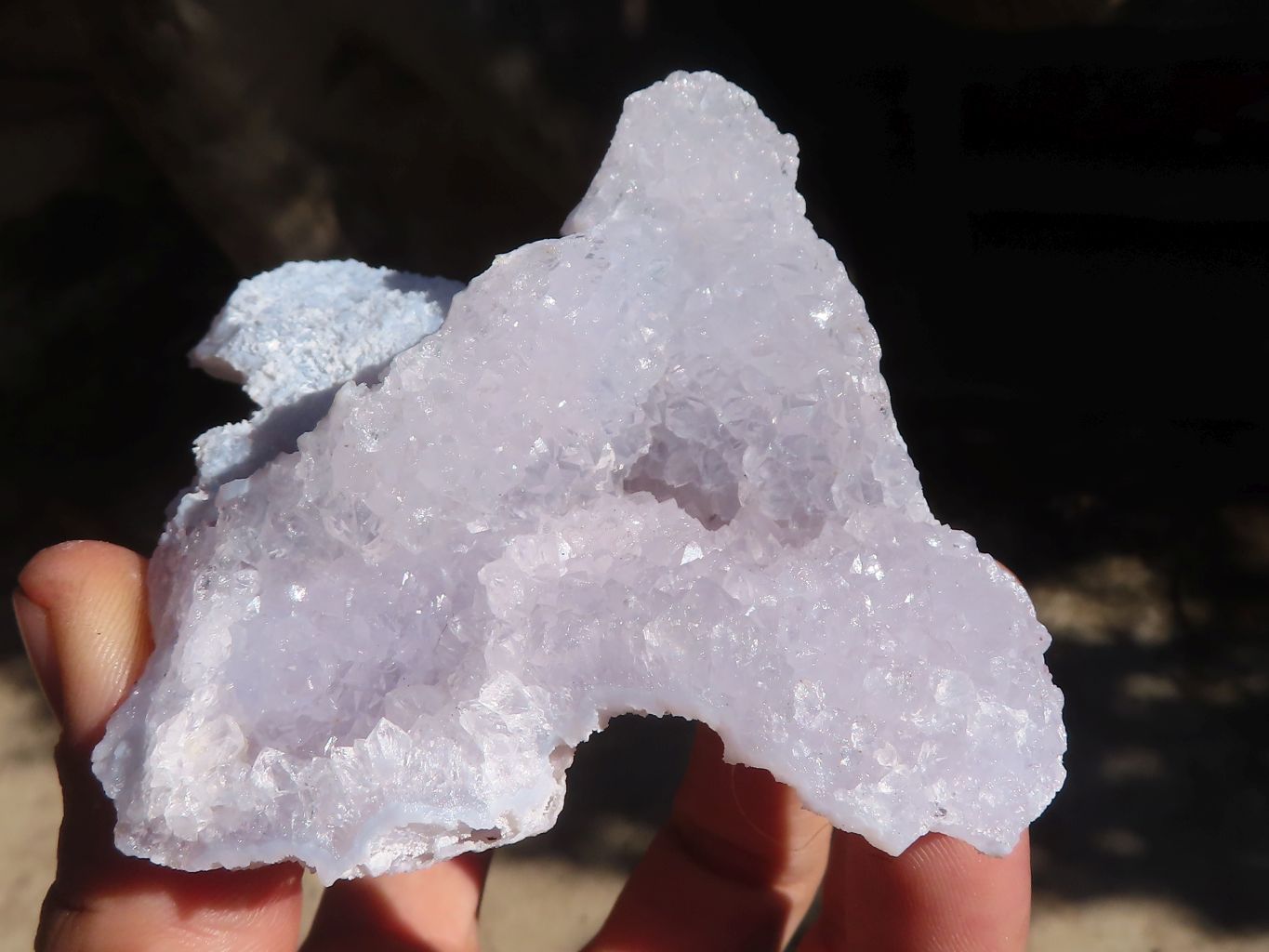 Natural Etched Blue Chalcedony Specimens  x 3 From Nsanje, Malawi - Toprock Gemstones and Minerals 
