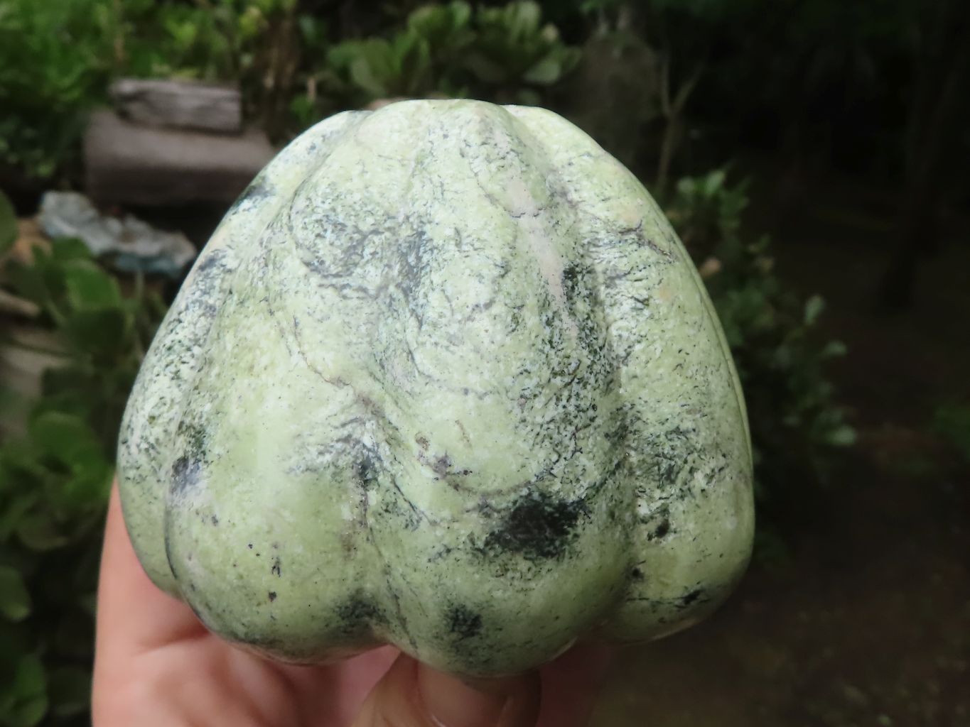 Polished Leopard Stone & Lepidolite Pumpkin Carvings  x 2 From Zimbabwe - TopRock