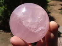 Polished  Star Rose Quartz Spheres x 4 From Ambatondrazaka, Madagascar - TopRock
