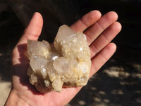 Natural Cascading Smokey Quartz Clusters x 3 From Luena, Congo - Toprock Gemstones and Minerals 