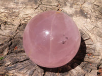 Polished  Star Rose Quartz Spheres x 4 From Ambatondrazaka, Madagascar - TopRock