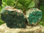 Natural Crystalline Malachite Specimens  x 2 From Congo - TopRock