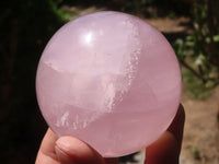 Polished  Star Rose Quartz Spheres x 4 From Ambatondrazaka, Madagascar - TopRock