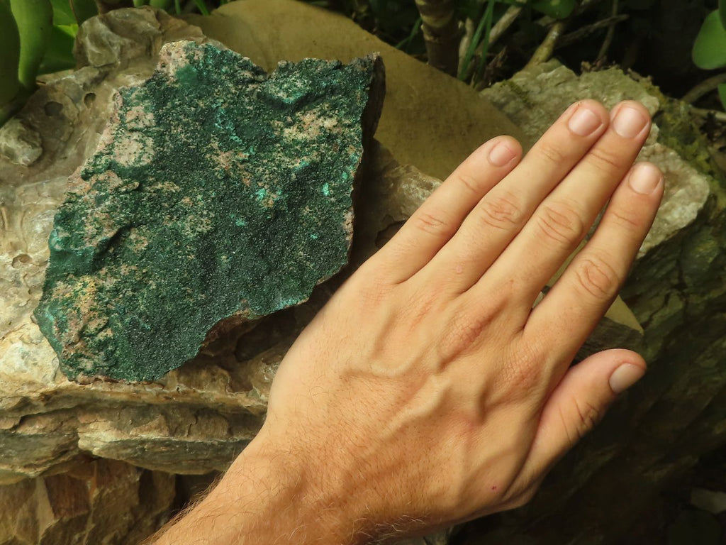 Natural Crystalline Malachite Specimens  x 2 From Congo - TopRock