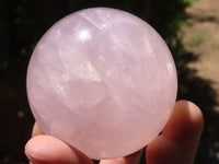 Polished  Star Rose Quartz Spheres x 4 From Ambatondrazaka, Madagascar - TopRock