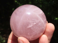 Polished  Star Rose Quartz Spheres x 4 From Ambatondrazaka, Madagascar - TopRock
