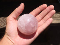 Polished  Star Rose Quartz Spheres x 4 From Ambatondrazaka, Madagascar - TopRock