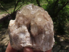 Natural Smokey White Phantom Quartz Clusters  x 3 From Luena, Congo - TopRock