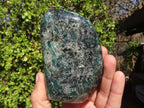Polished Rare Emerald Mica In Matrix Standing Free Forms x 2 From Mutoko, Zimbabwe - Toprock Gemstones and Minerals 