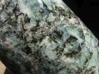 Polished Rare Emerald Mica In Matrix Standing Free Forms x 2 From Mutoko, Zimbabwe - Toprock Gemstones and Minerals 