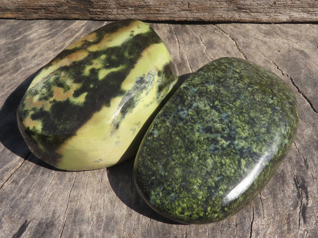 Polished Leopard Stone / Serpentine Free Forms  x 5 From Zimbabwe - TopRock