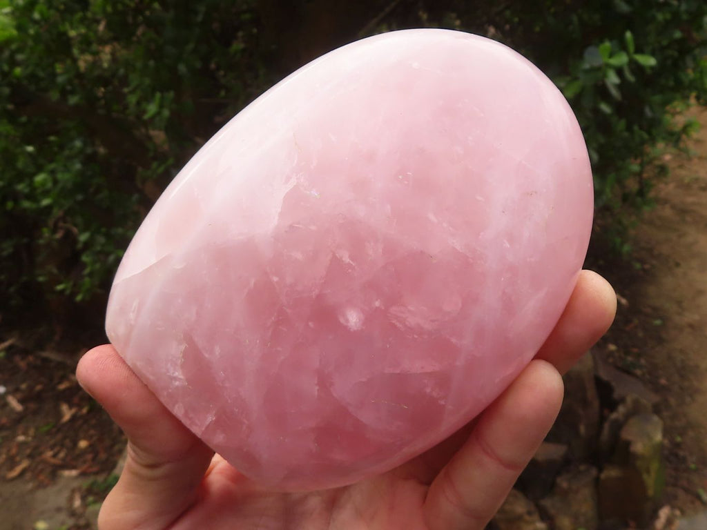 Polished Gemmy Pink Rose Quartz Standing Free Forms x 2 From Madagascar - Toprock Gemstones and Minerals 
