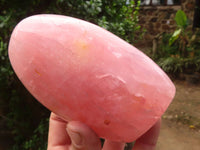 Polished Gemmy Pink Rose Quartz Standing Free Forms x 2 From Madagascar - Toprock Gemstones and Minerals 