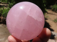 Polished  Star Rose Quartz Spheres x 4 From Ambatondrazaka, Madagascar - TopRock