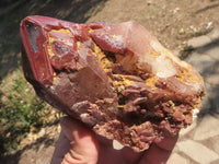 Polished Red Hematoid Phantom Quartz Specimens With Polished Terminations  x 3 From Karoi, Zimbabwe - TopRock