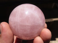 Polished  Star Rose Quartz Spheres x 4 From Ambatondrazaka, Madagascar - TopRock