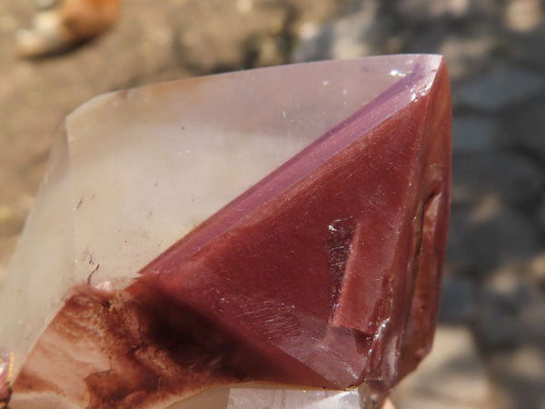 Polished Red Hematoid Phantom Quartz Specimens With Polished Terminations  x 3 From Karoi, Zimbabwe - TopRock