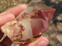 Polished Red Hematoid Phantom Quartz Specimens With Polished Terminations  x 3 From Karoi, Zimbabwe - TopRock
