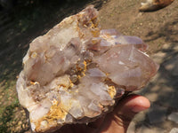 Polished Red Hematoid Phantom Quartz Specimens With Polished Terminations  x 3 From Karoi, Zimbabwe - TopRock