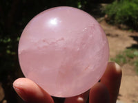 Polished  Star Rose Quartz Spheres x 4 From Ambatondrazaka, Madagascar - TopRock