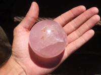 Polished  Star Rose Quartz Spheres x 4 From Ambatondrazaka, Madagascar - TopRock